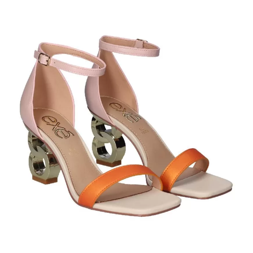 Best Exé Shoes SANDALIA LILIAN 055 - NUDE/ORANGE