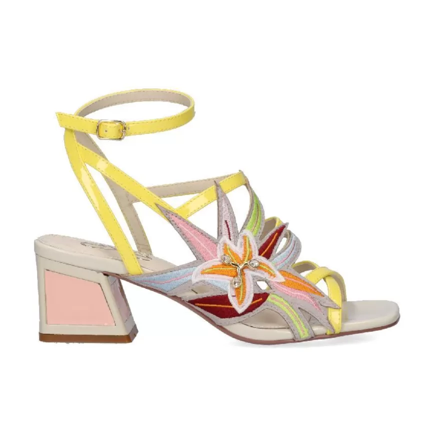 Discount Exé Shoes SANDALIA LUISA 400 - YELLOW/ICE