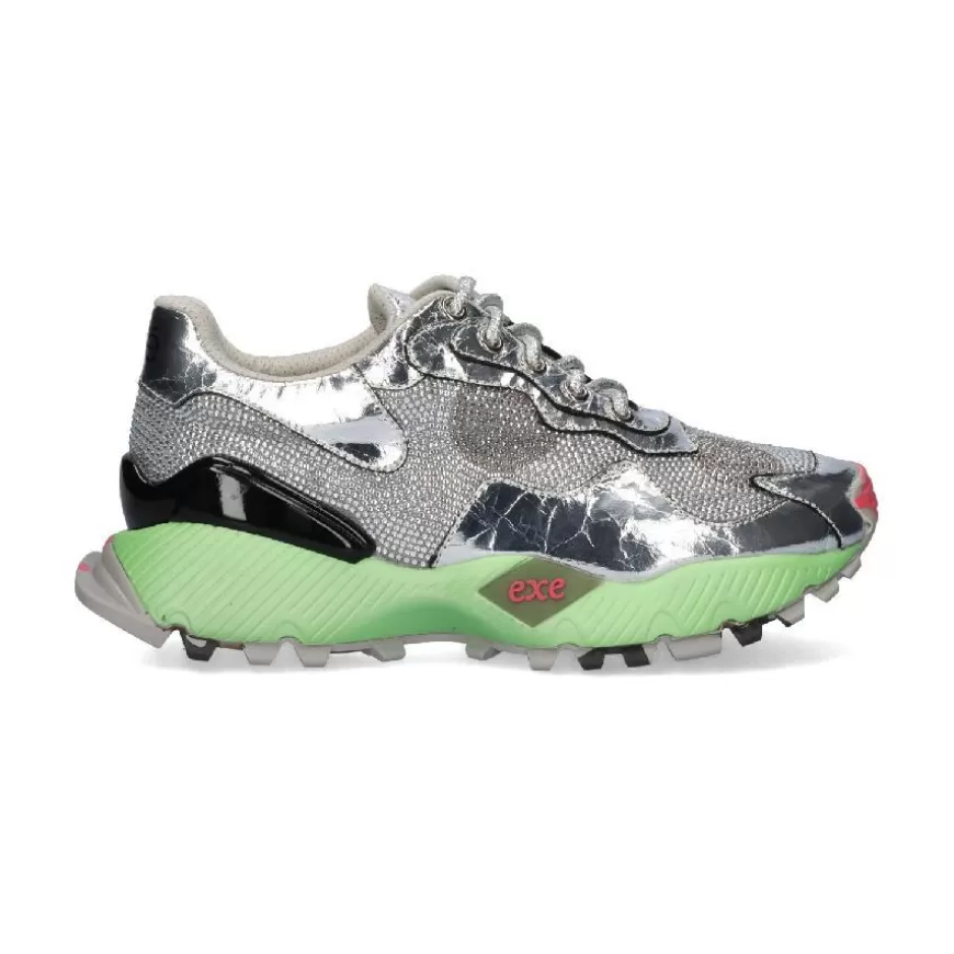 Best Sale Exé Shoes Sapatilha 134-18 - Silver/Green