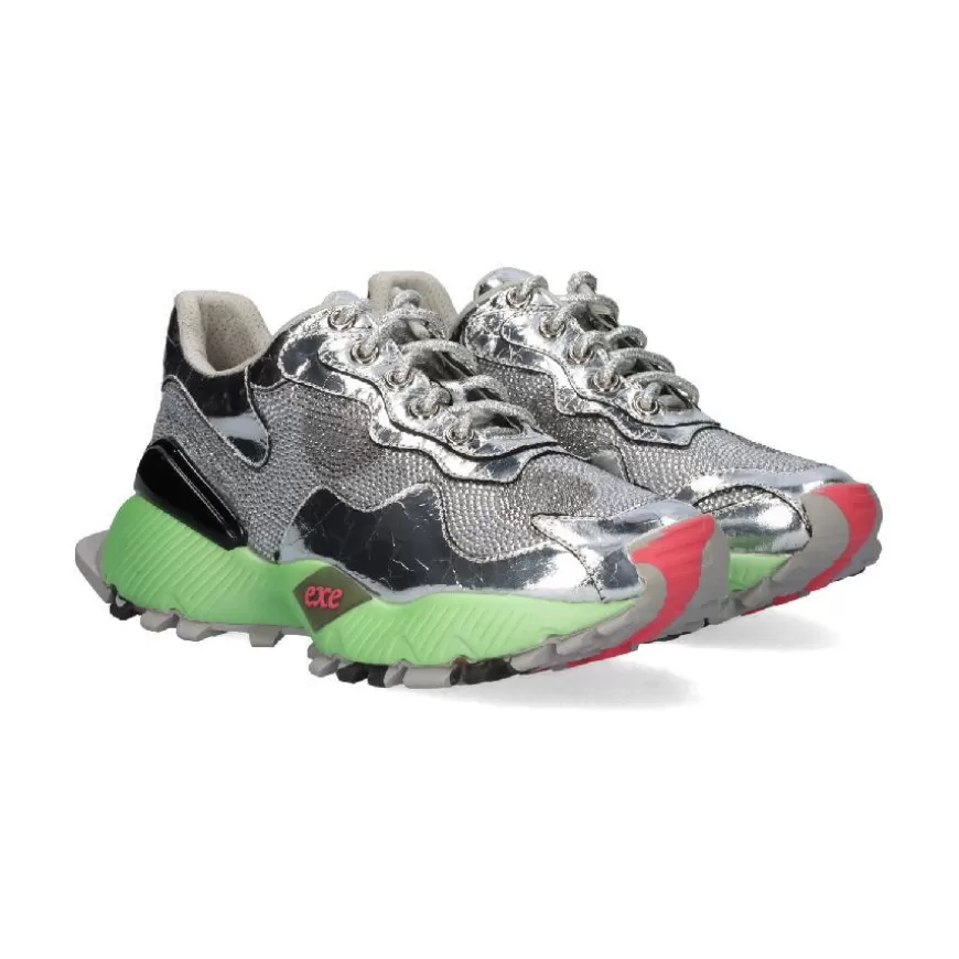 Best Sale Exé Shoes Sapatilha 134-18 - Silver/Green