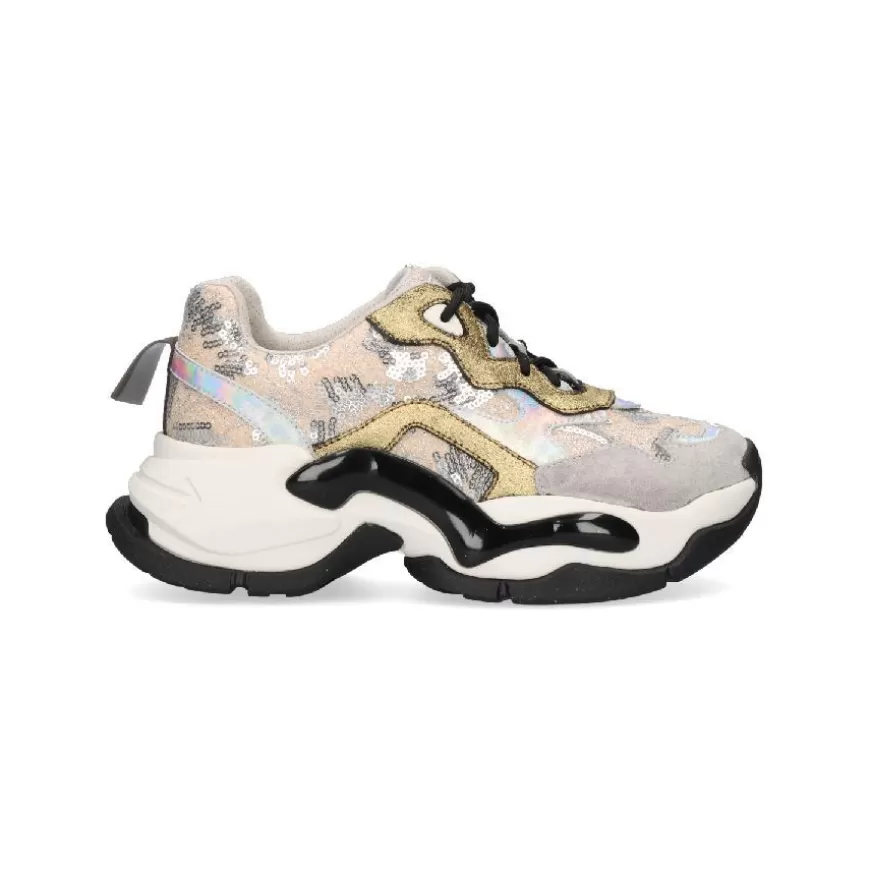 Clearance Exé Shoes SAPATILHA 901-8 - GREY/GOLD